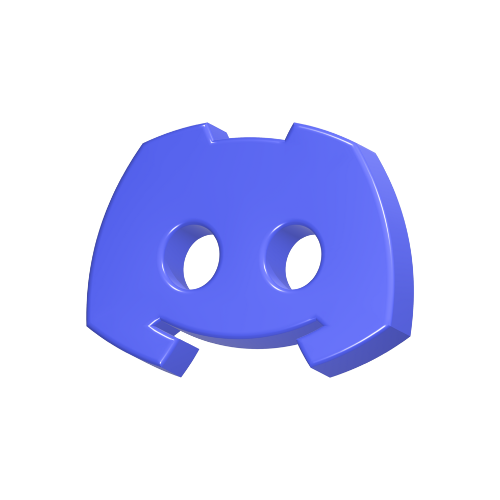 discord logo icon symbol 3d png