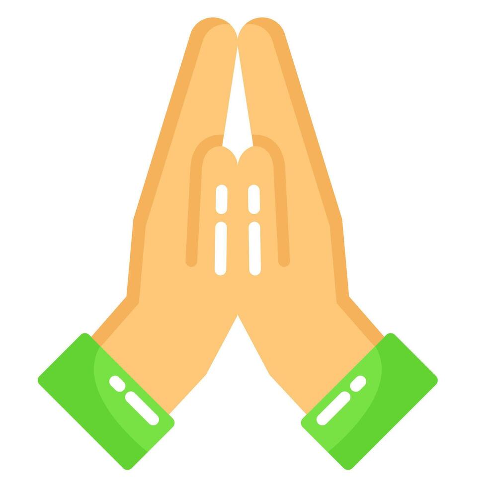 Asking for forgiveness is a Muslim tradition when celebrating Eid al-Fitr or the month of Ramadan. vector