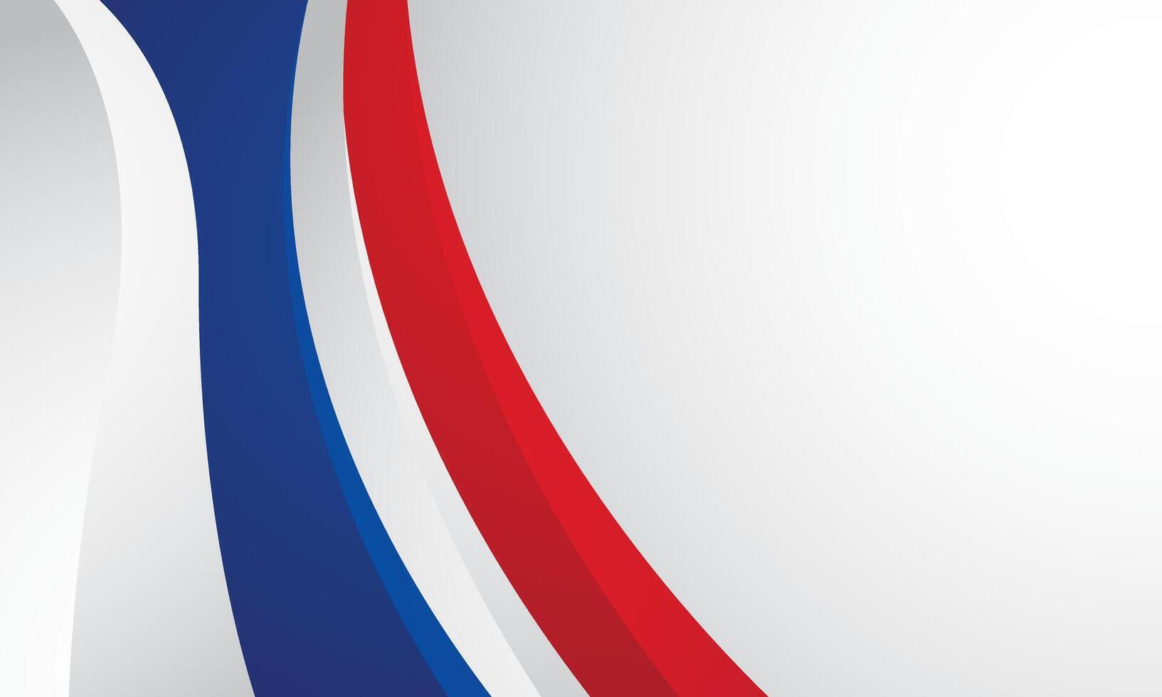 Red and blue gradient with curve decoration abstract background vector