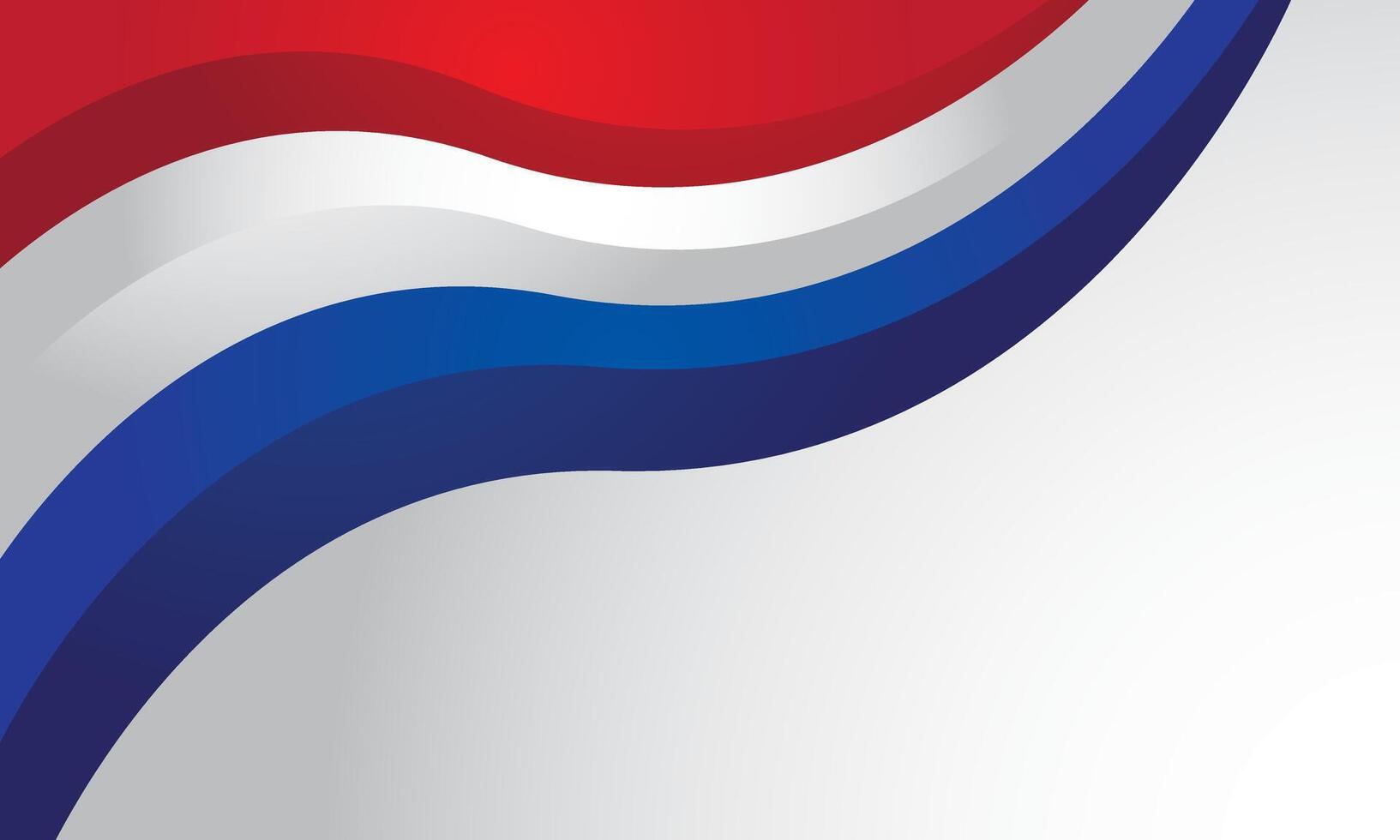 Red and blue gradient with curve wave background vector