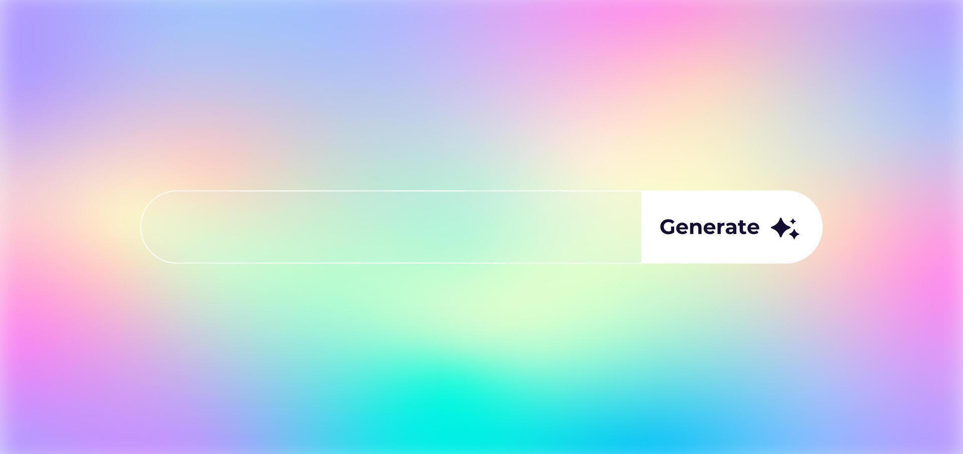 Ai interface design with gradient features and clean line elements for digital projects vector
