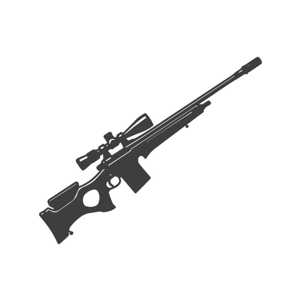 Sniper Rifle Icon Design Illustration vector