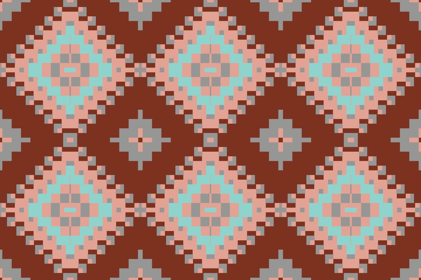 Indian Ethnic Motifs Patternfolk Embroidery, Aztec Geometric Ornament Print. Design for Carpet, Wallpaper, Clothing, Wrapping, Fabric vector