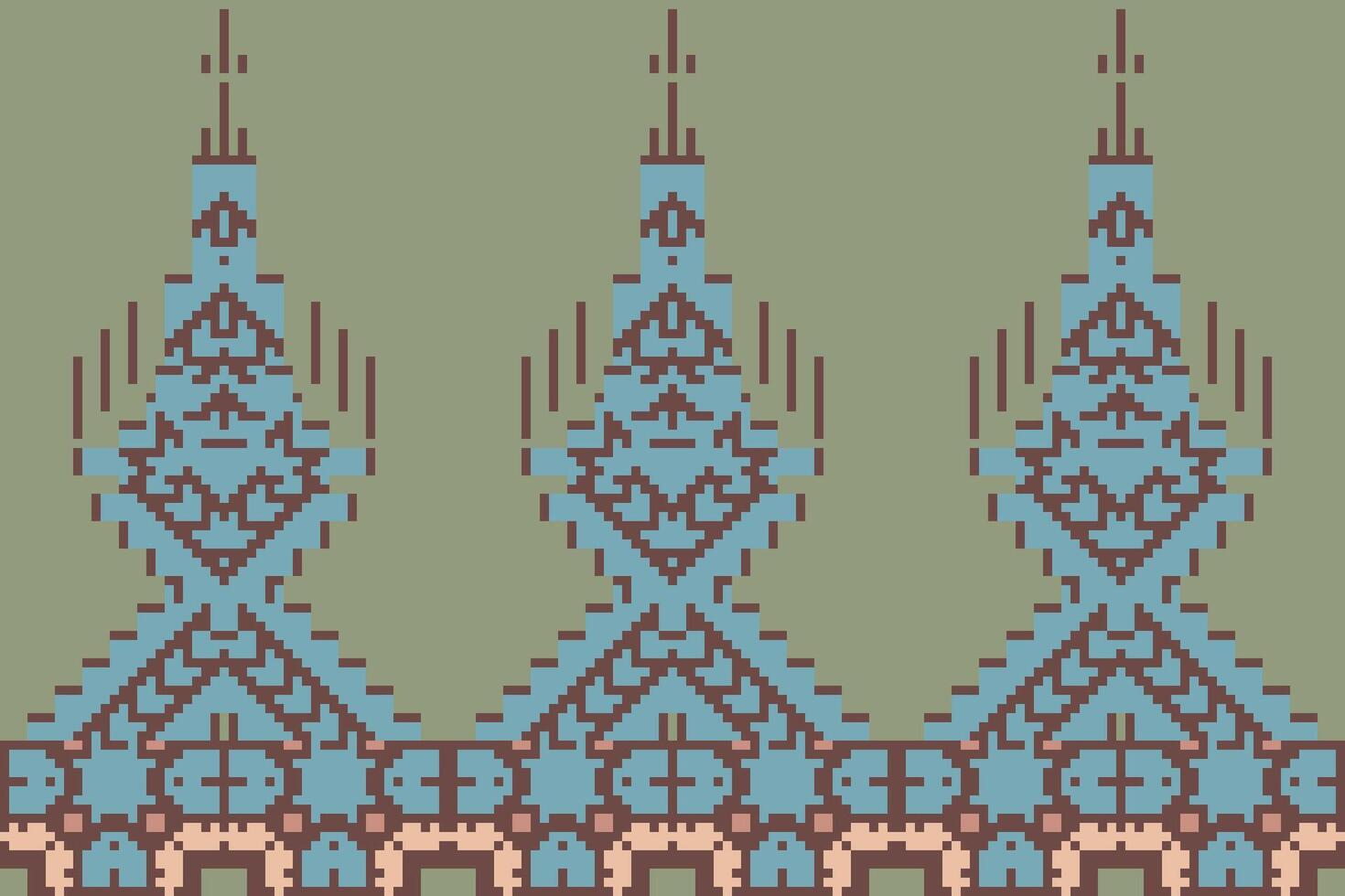 Geometric Ethnic Uzbek Ikat Patternfolk Embroidery, Aztec Geometric Ornament Print. Design for Carpet, Wallpaper, Clothing, Wrapping, Fabric vector