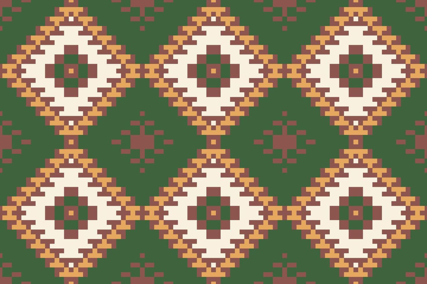 Arabesque Ethnic Seamless Patternfolk Embroidery, Aztec Geometric Ornament Print. Design for Carpet, Wallpaper, Clothing, Wrapping, Fabric vector