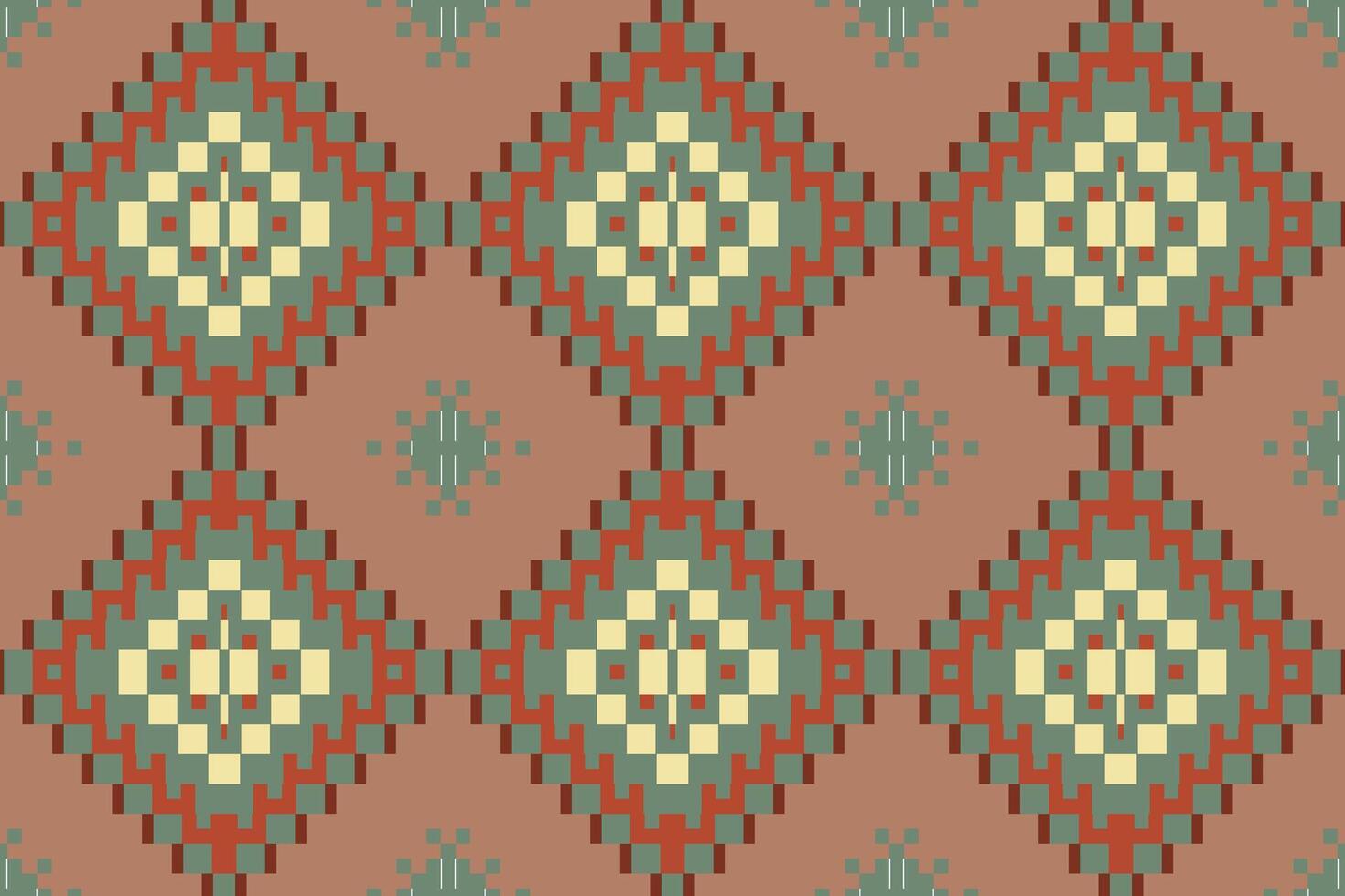 Stitch Ndebele Traditional Patternfolk Embroidery, Aztec Geometric Ornament Print. Design for Carpet, Wallpaper, Clothing, Wrapping, Fabric vector