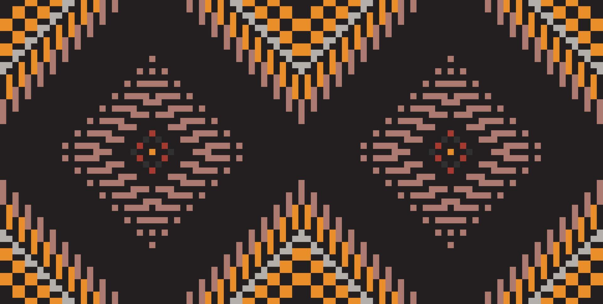 Pakistan Abstract Geometric Patternfolk Embroidery, Aztec Geometric Ornament Print. Design for Carpet, Wallpaper, Clothing, Wrapping, Fabric vector