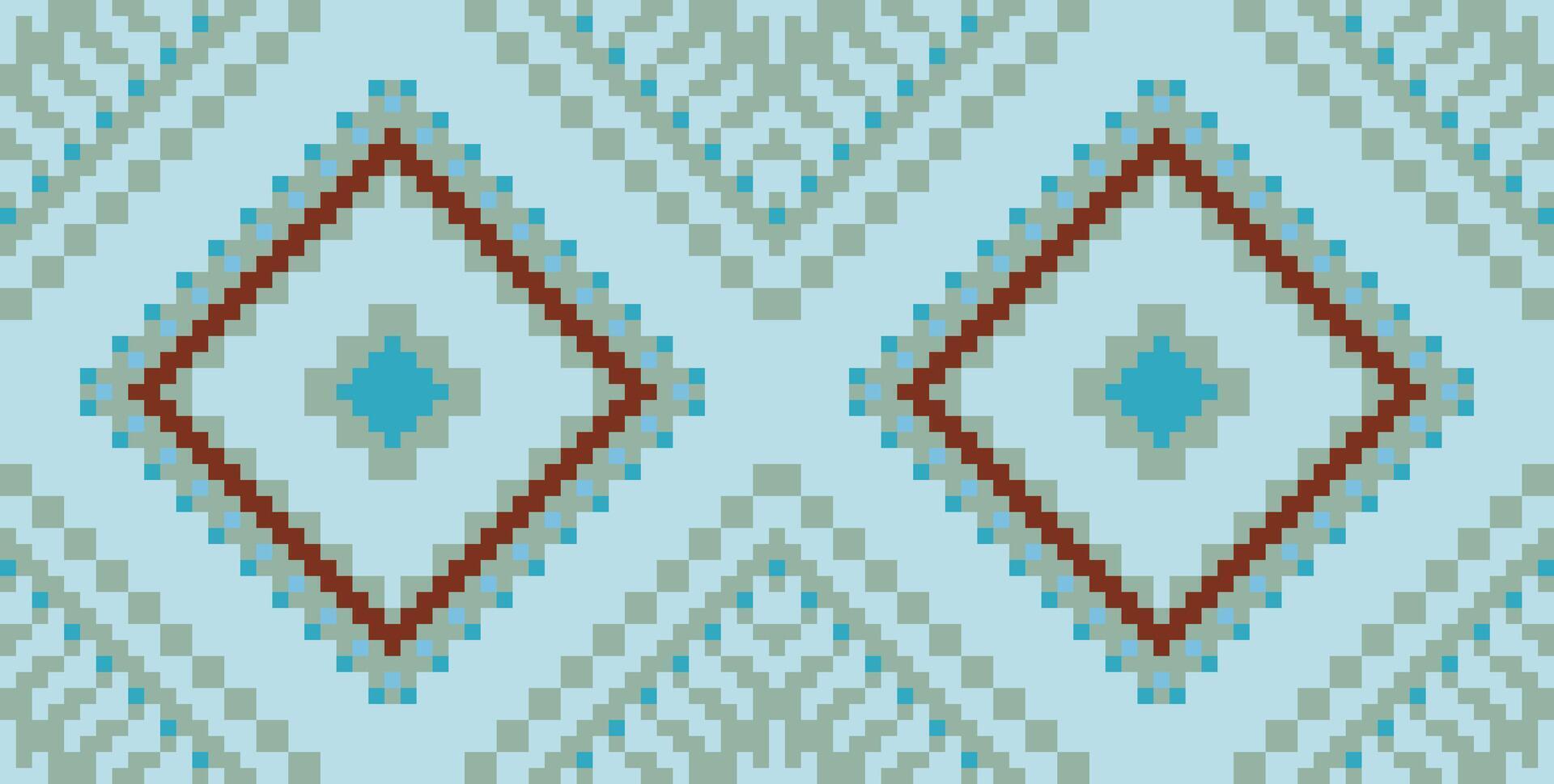 Endless Geometric Pattern Backgroundfolk Embroidery, Aztec Geometric Ornament Print. Design for Carpet, Wallpaper, Clothing, Wrapping, Fabric vector
