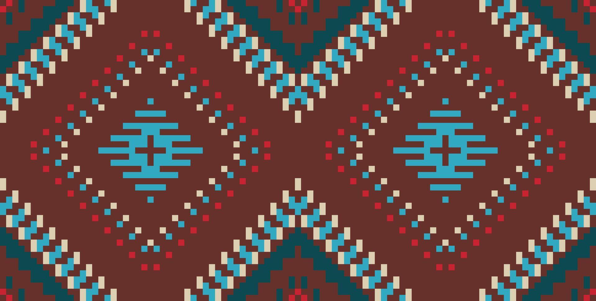Turkish Islamic Geometric Pattern Wallpaperfolk Embroidery, Aztec Geometric Ornament Print. Design for Carpet, Wallpaper, Clothing, Wrapping, Fabric vector