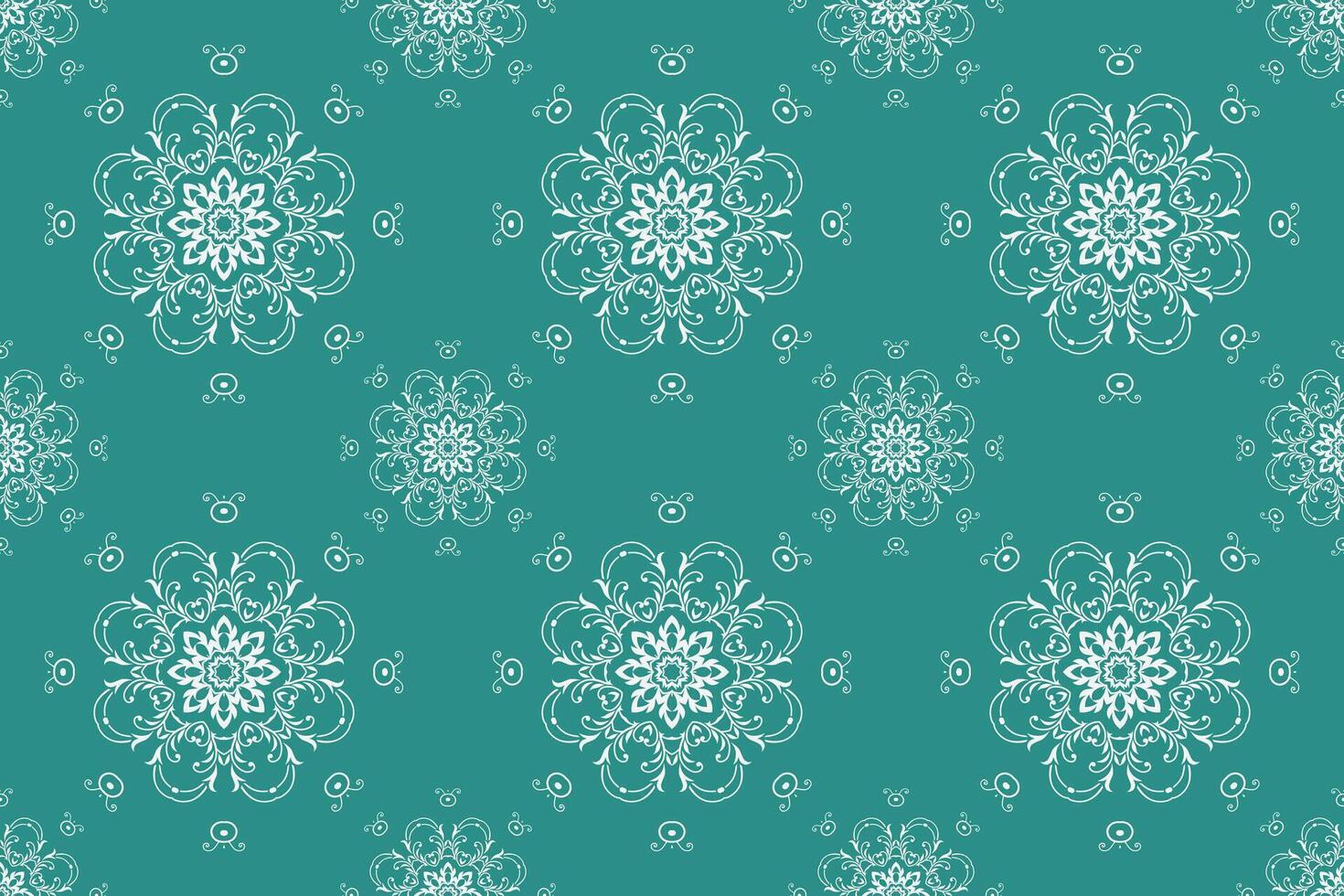 Damask Floral Patterns Turkish Korea Traditional Pattern Folk Embroidery, Aztec Ornament Print. Design for Carpet, Wallpaper, Clothing, Wrapping, Fabric vector