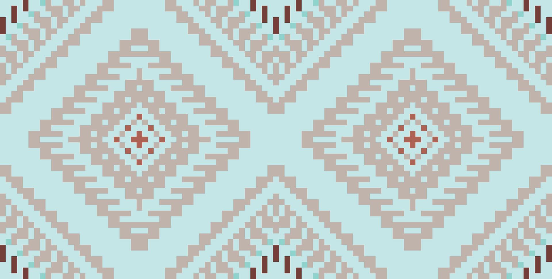 Ukrainian Abstract Geometric Patternfolk Embroidery, Aztec Geometric Ornament Print. Design for Carpet, Wallpaper, Clothing, Wrapping, Fabric vector