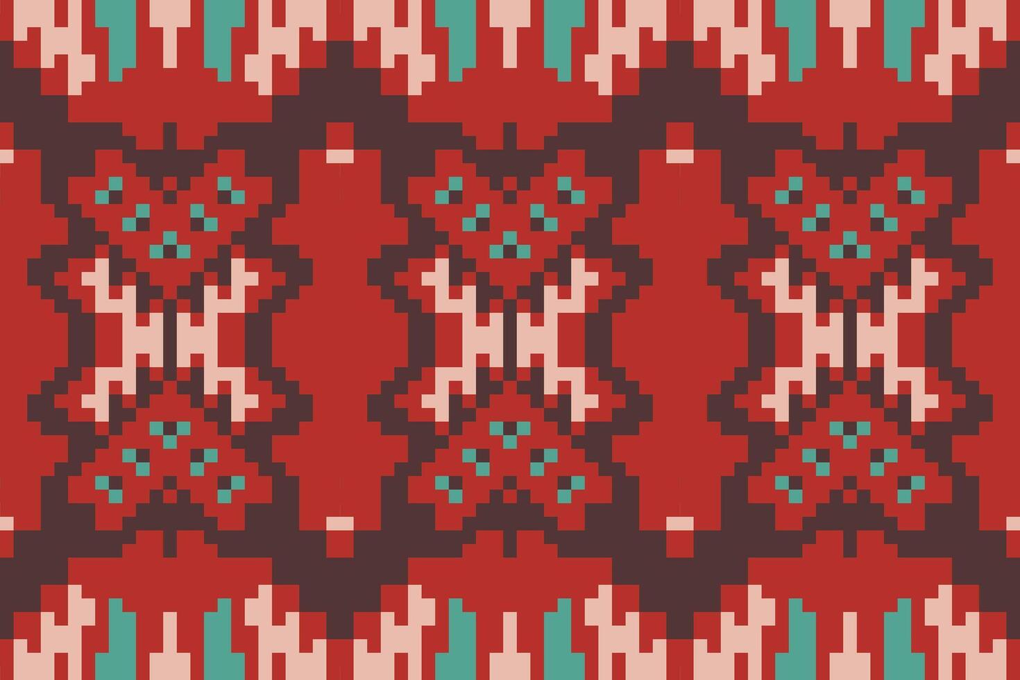 Geometric Ethnic Geometric Abstract Patternfolk Embroidery, Aztec Geometric Ornament Print. Design for Carpet, Wallpaper, Clothing, Wrapping, Fabric vector