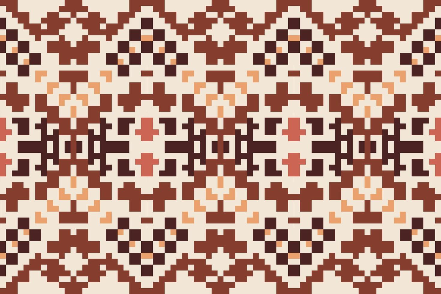 Repeating Pattern Abstract Seamless Geometric Patternfolk Embroidery, Aztec Geometric Ornament Print. Design for Carpet, Wallpaper, Clothing, Wrapping, Fabric vector