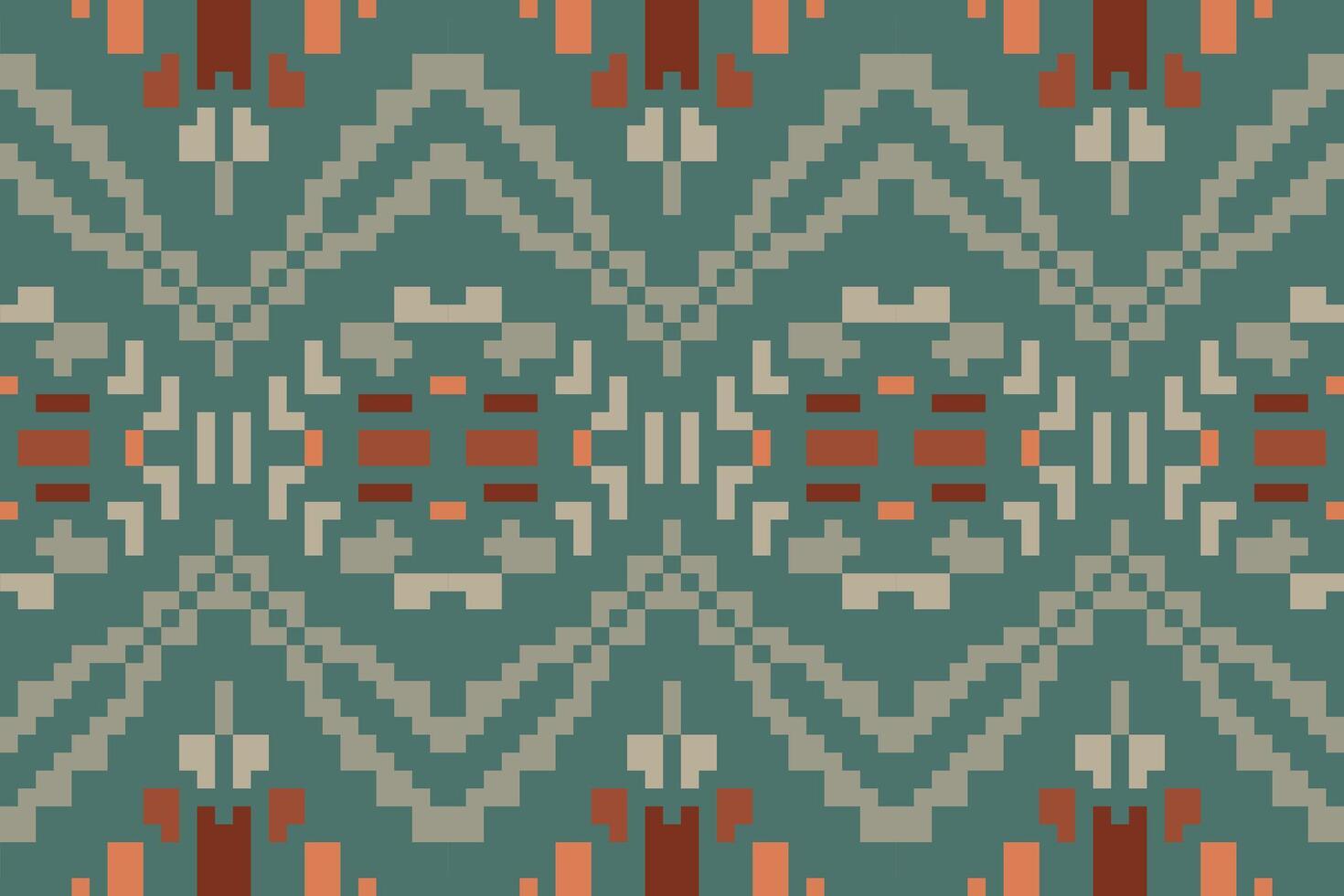 Native Arabic Geometric Patternfolk Embroidery, Aztec Geometric Ornament Print. Design for Carpet, Wallpaper, Clothing, Wrapping, Fabric vector
