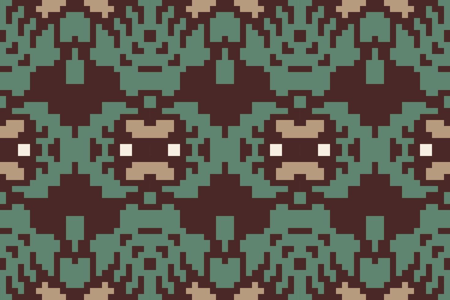 Pillow Ethnic Pattern Sweaterfolk Embroidery, Aztec Geometric Ornament Print. Design for Carpet, Wallpaper, Clothing, Wrapping, Fabric vector