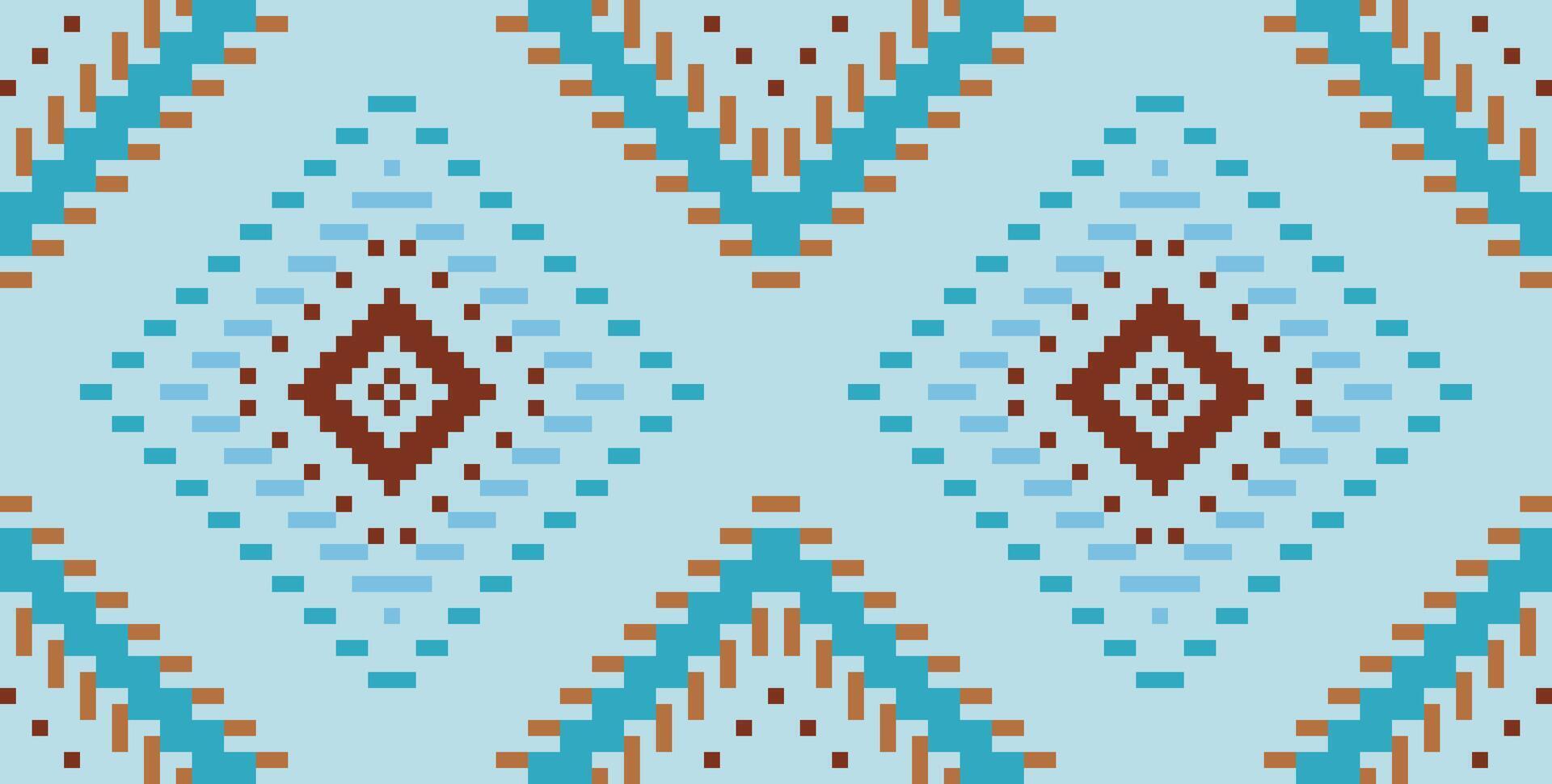 Traditional Design Colorful Abstract Geometric Patternfolk Embroidery, Aztec Geometric Ornament Print. Design for Carpet, Wallpaper, Clothing, Wrapping, Fabric vector