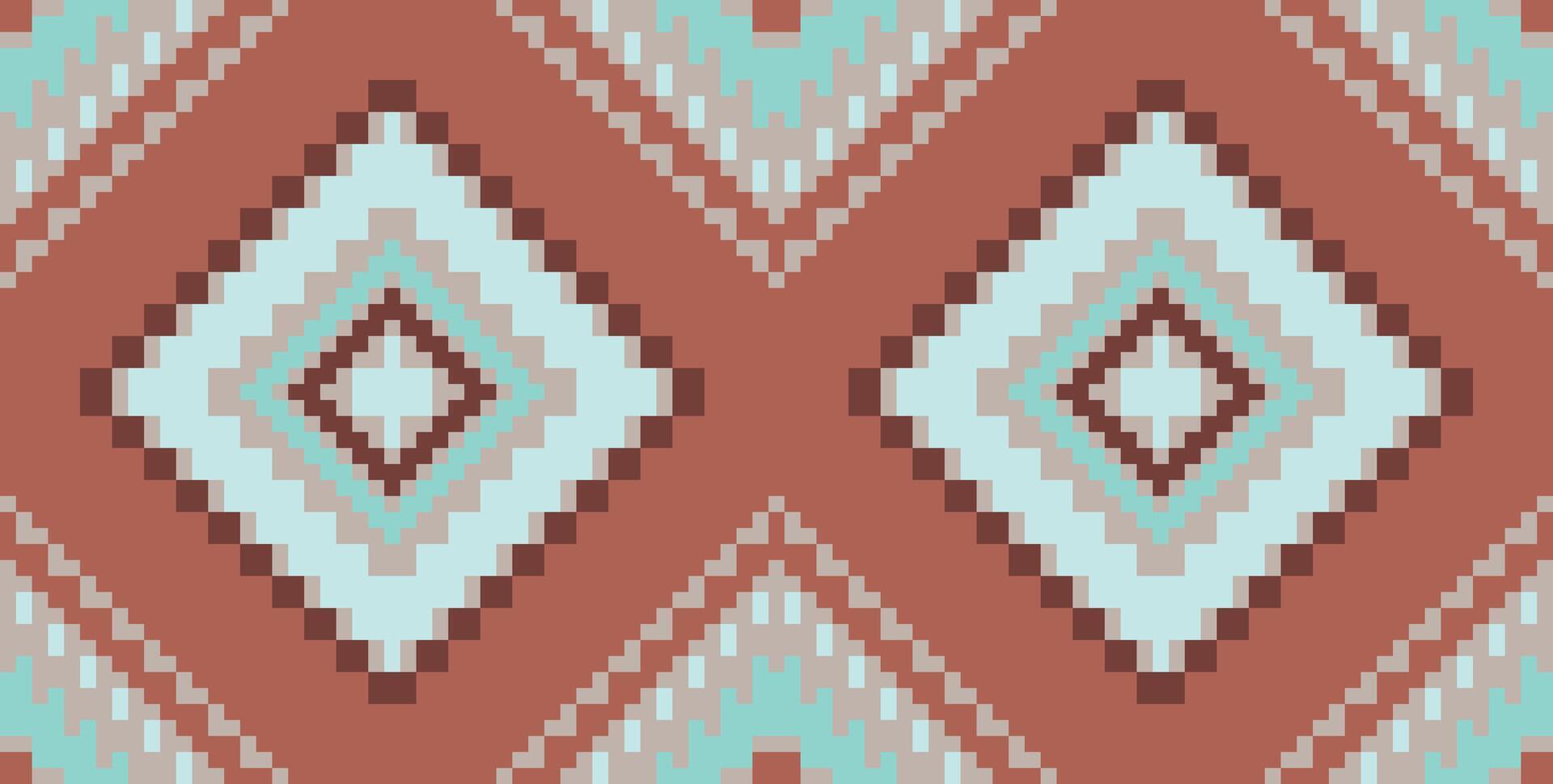 Ornament Geometric Pattern Wallpaperfolk Embroidery, Aztec Geometric Ornament Print. Design for Carpet, Wallpaper, Clothing, Wrapping, Fabric vector