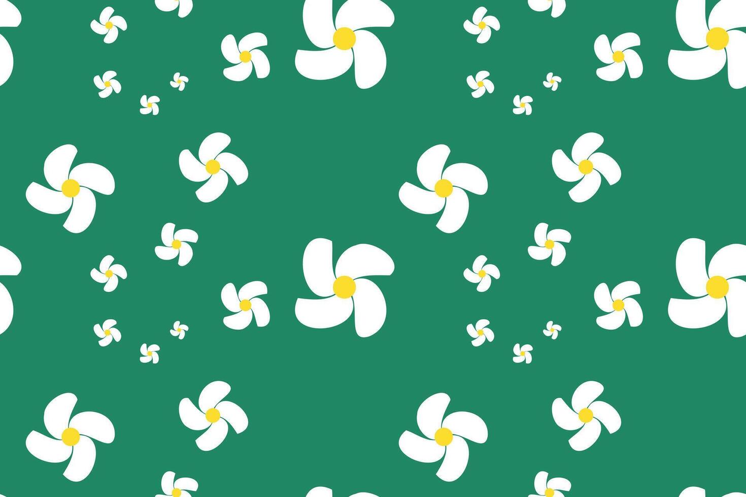 Blossom Simple Daisy Pattern Printable. Retro Charming Daisy Pattern on a Serene Background Creates a Cheerful vector