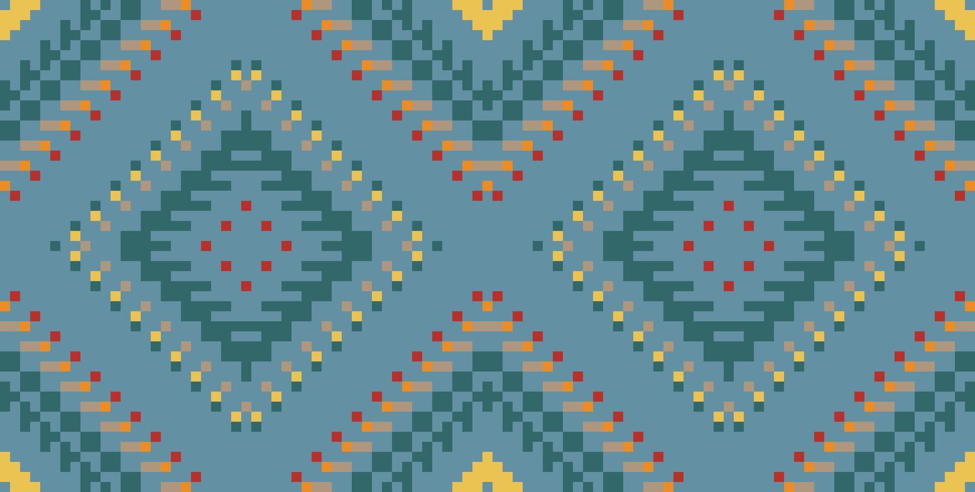 Folklore Islamic Geometric Patternsfolk Embroidery, Aztec Geometric Ornament Print. Design for Carpet, Wallpaper, Clothing, Wrapping, Fabric vector