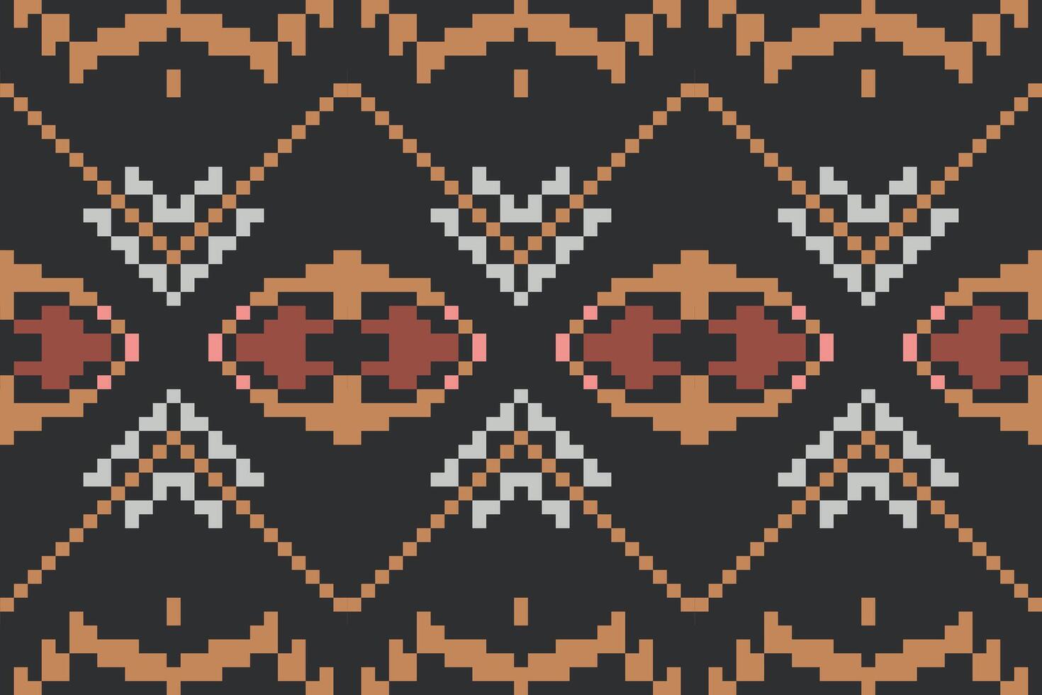 Baroque Ethnic Seamless Patternfolk Embroidery, Aztec Geometric Ornament Print. Design for Carpet, Wallpaper, Clothing, Wrapping, Fabric vector