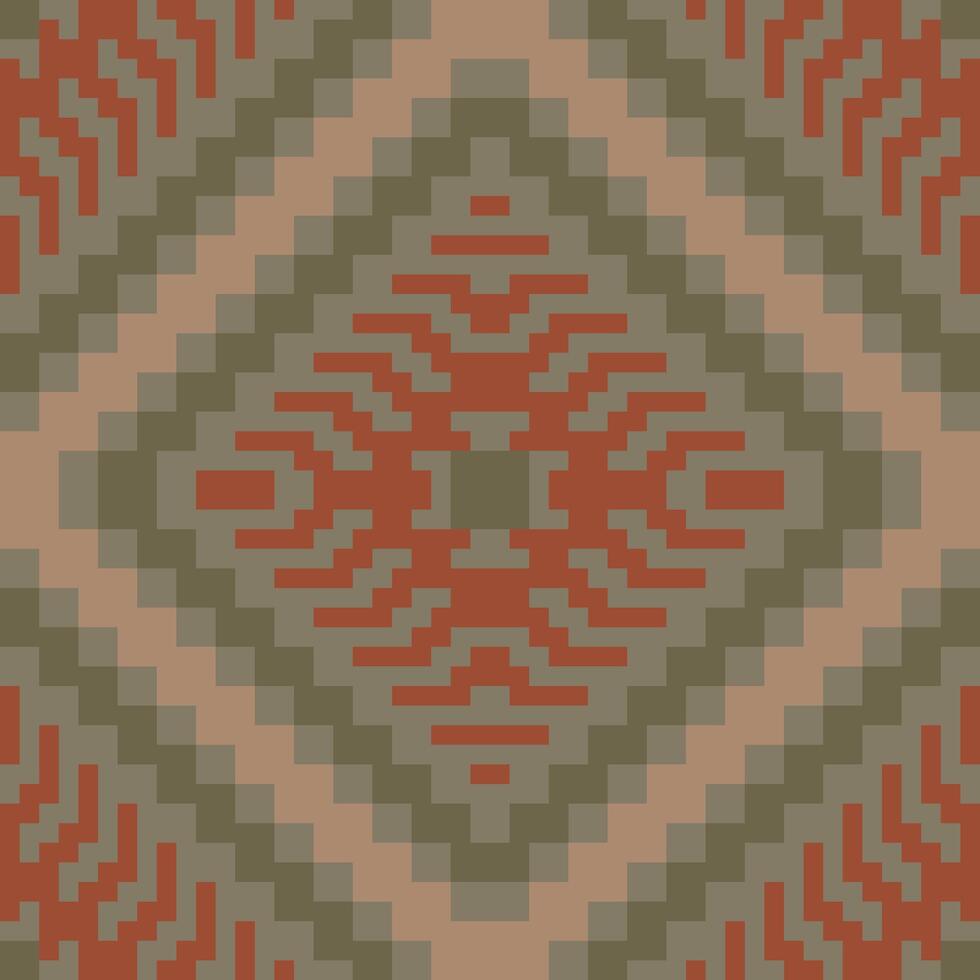 Arabesque Abstract Geometric Patternfolk Embroidery, Aztec Geometric Ornament Print. Design for Carpet, Wallpaper, Clothing, Wrapping, Fabric vector