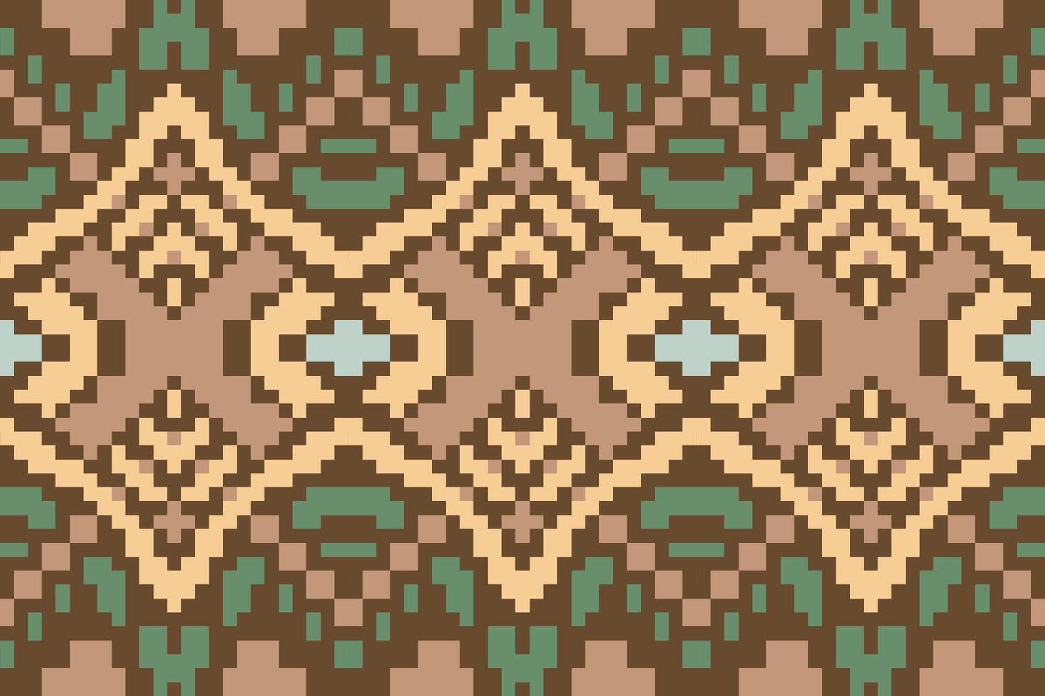 Ethnic Decoration Traditional Japanese Patternfolk Embroidery, Aztec Geometric Ornament Print. Design for Carpet, Wallpaper, Clothing, Wrapping, Fabric vector