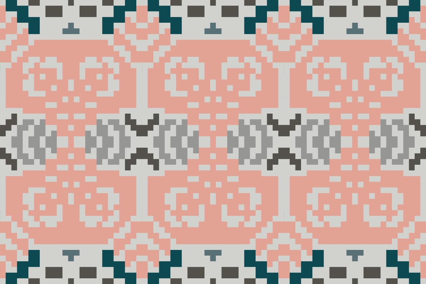 Motif Arabic Pattern Designfolk Embroidery, Aztec Geometric Ornament Print. Design for Carpet, Wallpaper, Clothing, Wrapping, Fabric vector