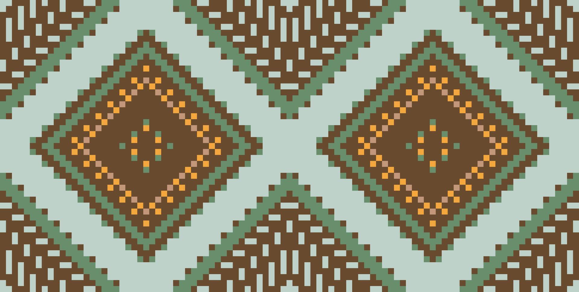 Ethnic Design Geometric Patternsfolk Embroidery, Aztec Geometric Ornament Print. Design for Carpet, Wallpaper, Clothing, Wrapping, Fabric vector