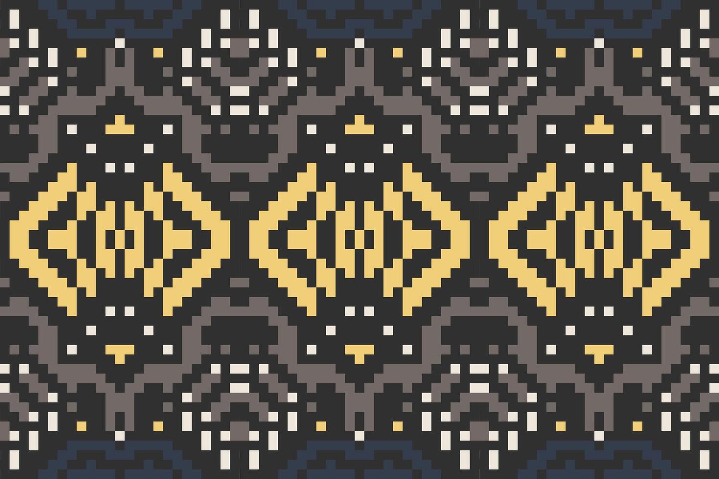 Aztec Ethnic Design Pattern Easyfolk Embroidery, Aztec Geometric Ornament Print. Design for Carpet, Wallpaper, Clothing, Wrapping, Fabric vector