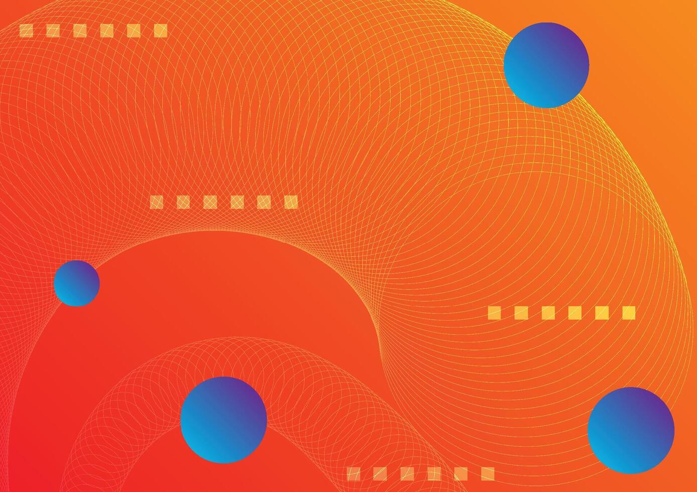 blue and purple geometric abstract on a orange background. For cover, book, web, presentation, and card. vector