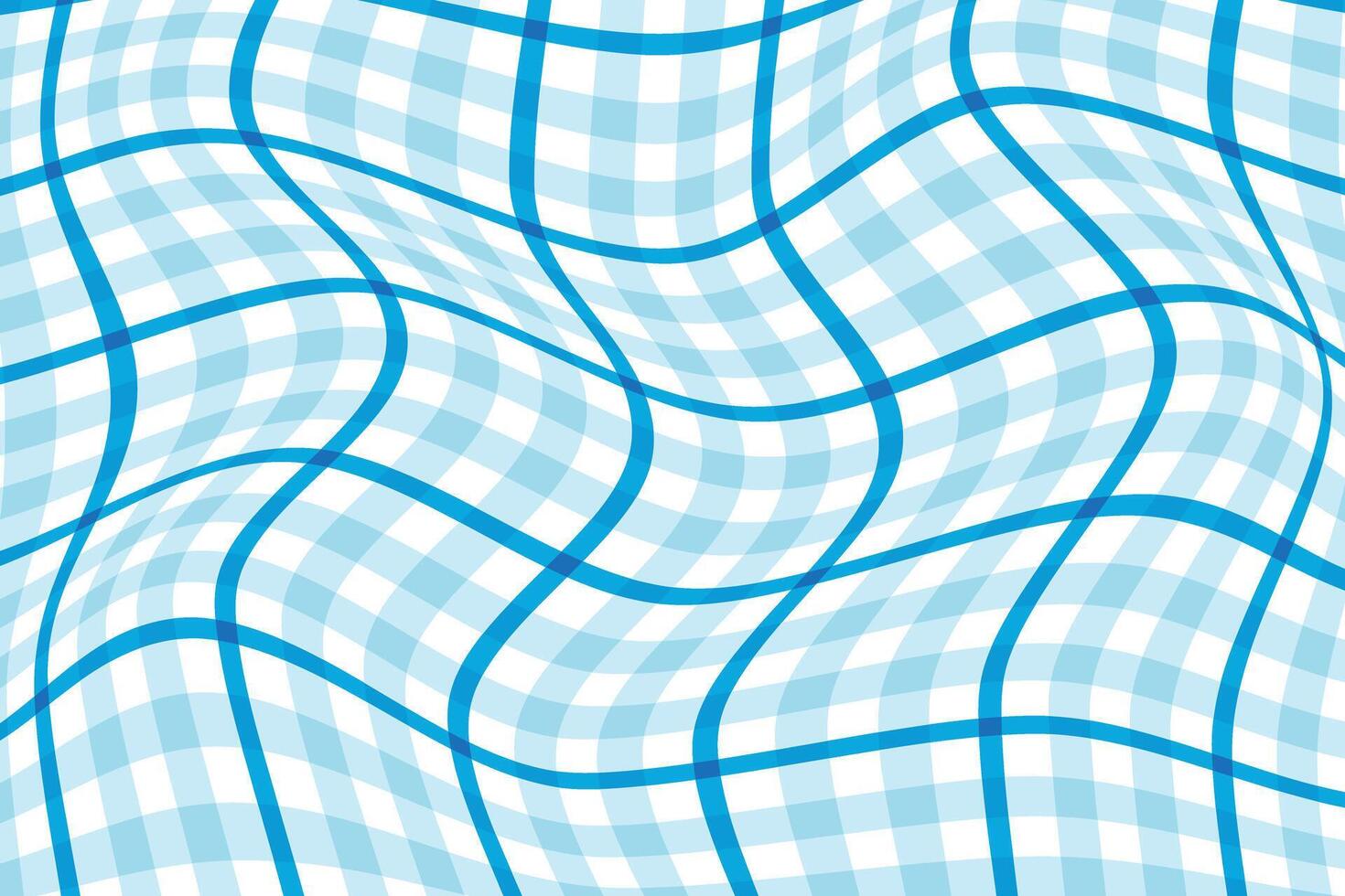 simple abstract sky color creative smooth texture plaid check wavy line pattern tartan gingham plaid check wavy pattern the pattern of the squares abstract blue wavy checkered pattern background vector