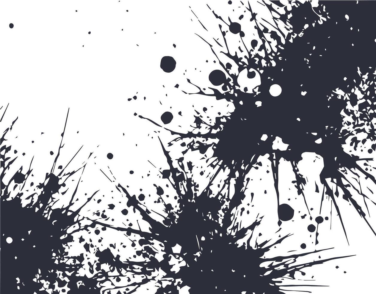 Abstract Ink Paint Brush Splatter Pattern, Grunge rusty dirty Texture Art illustration Background Design Elements vector