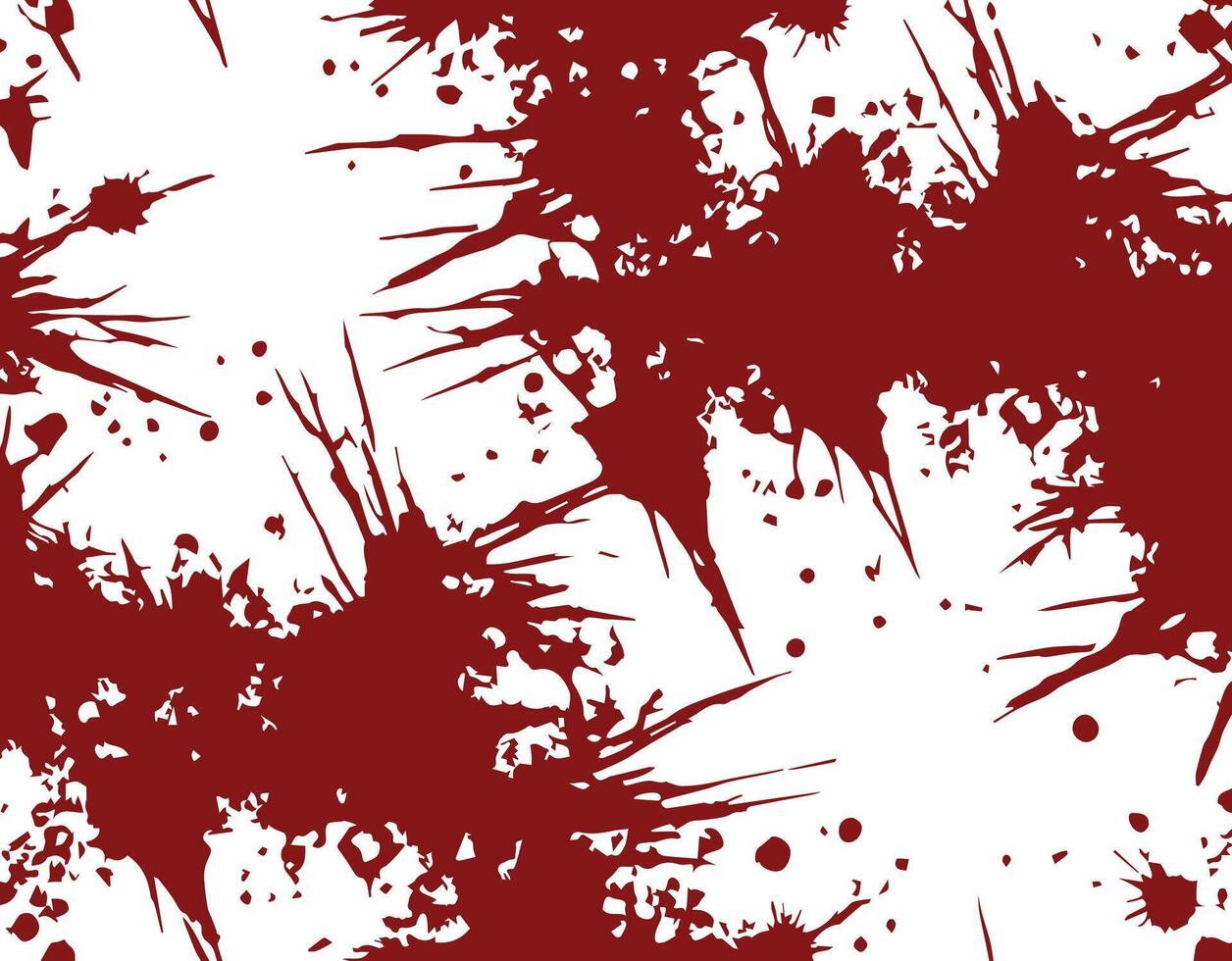 Abstract Red Ink Paint Brush Splatter Pattern, Grunge rusty dirty Texture illustration Background Design Element vector