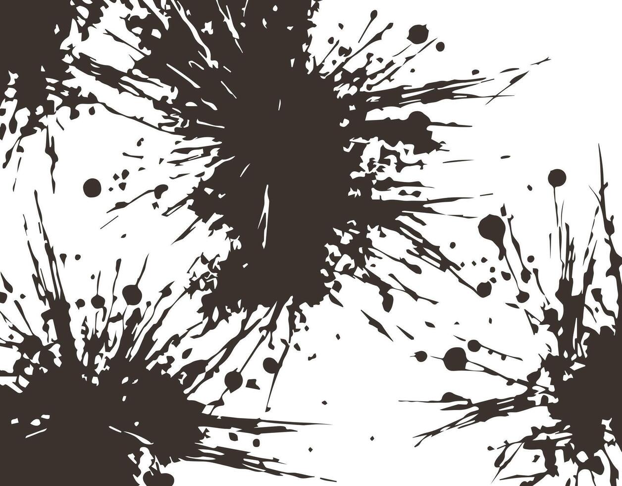 Ink Paint Brush Splatter Pattern, Grunge rusty dirty Texture illustration Abstract Background Design Element vector