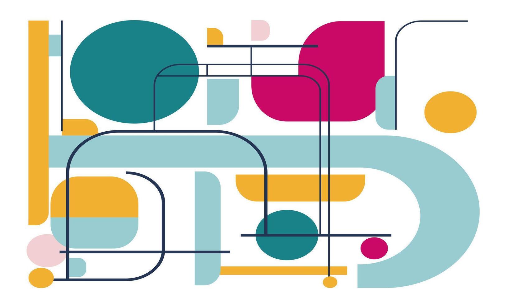 Modern Flat Design Workspace Illustration vector