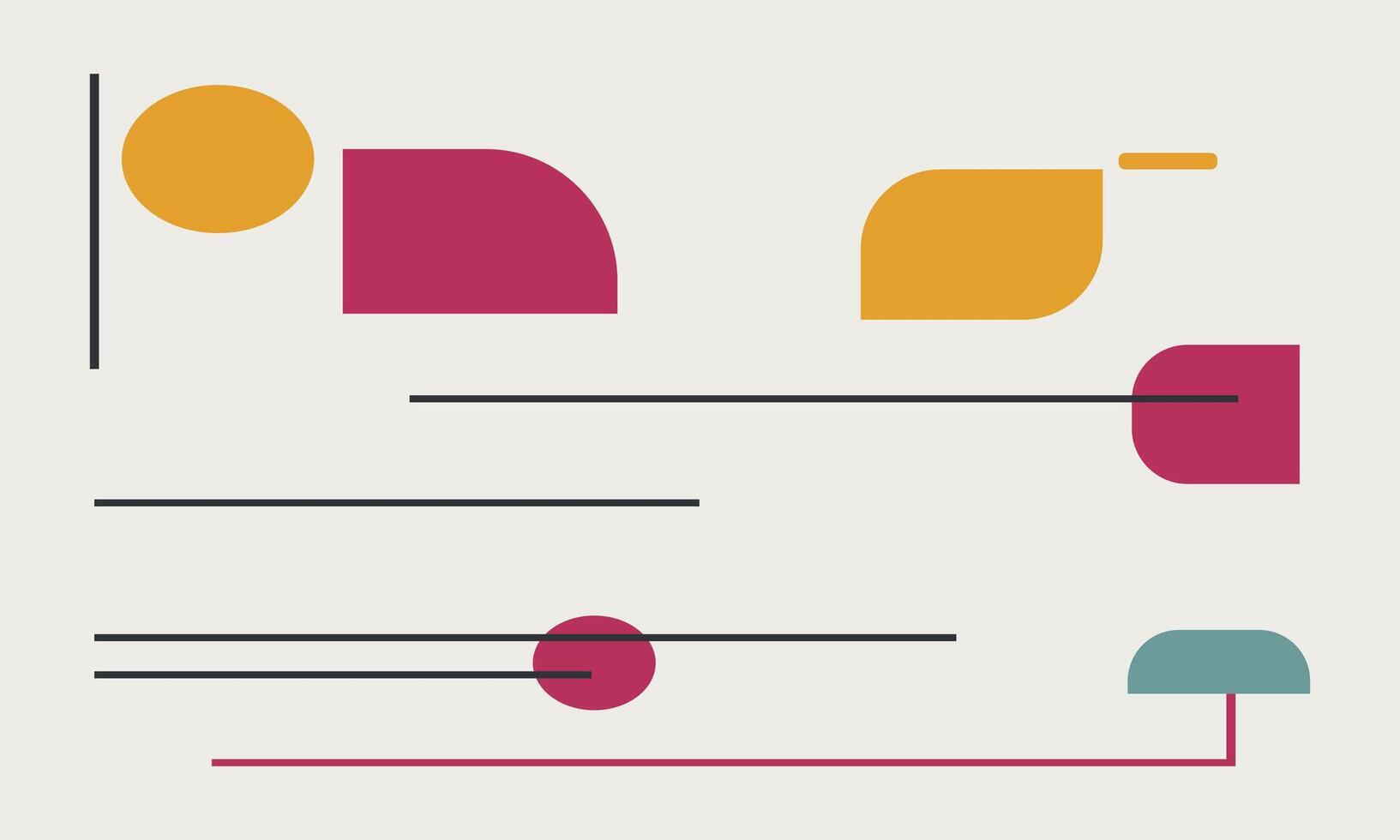 Minimalist Geometric Background vector