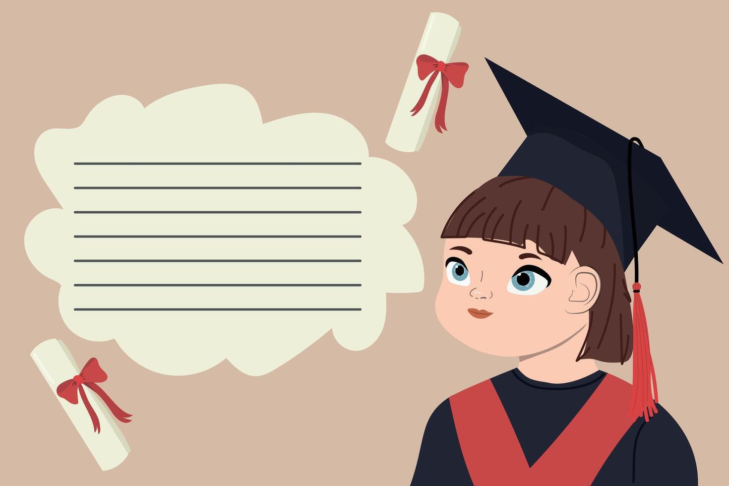 Kindergarten graduation certificate background design templates. vector