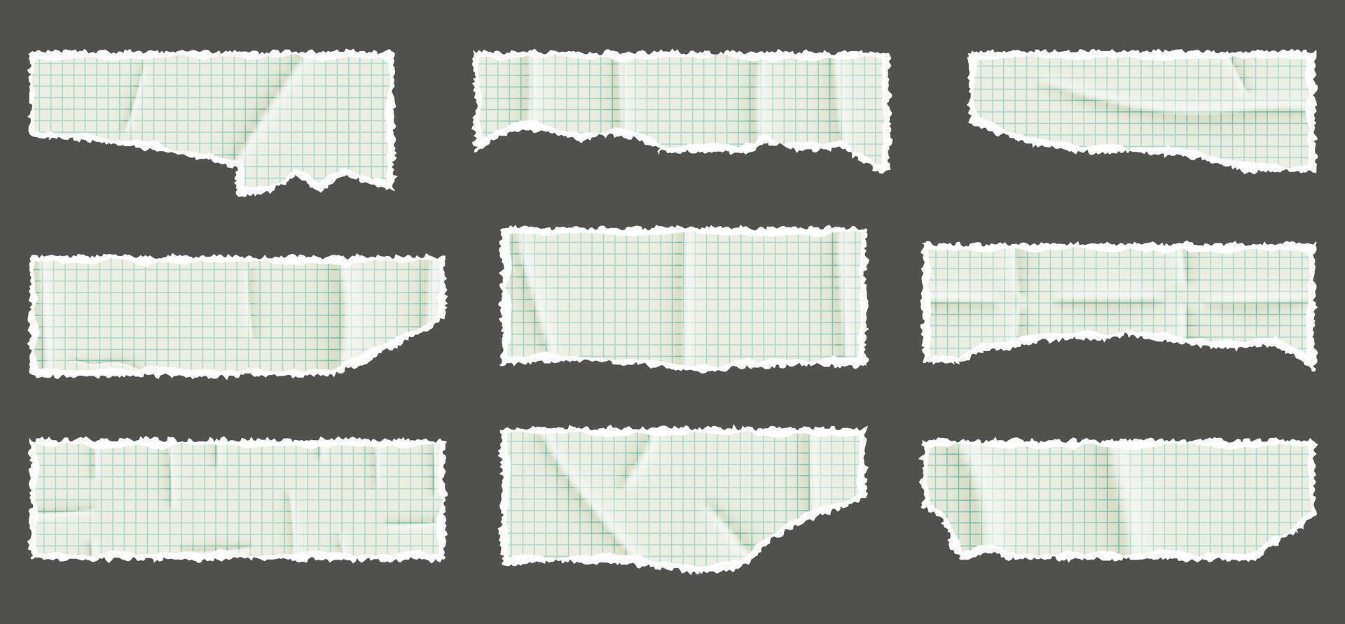 illustration of paper stickers with textured edges and adhesive tape elements. Realistic label design with detailed paper texture, perfect for creative projects and digital collages.k vector