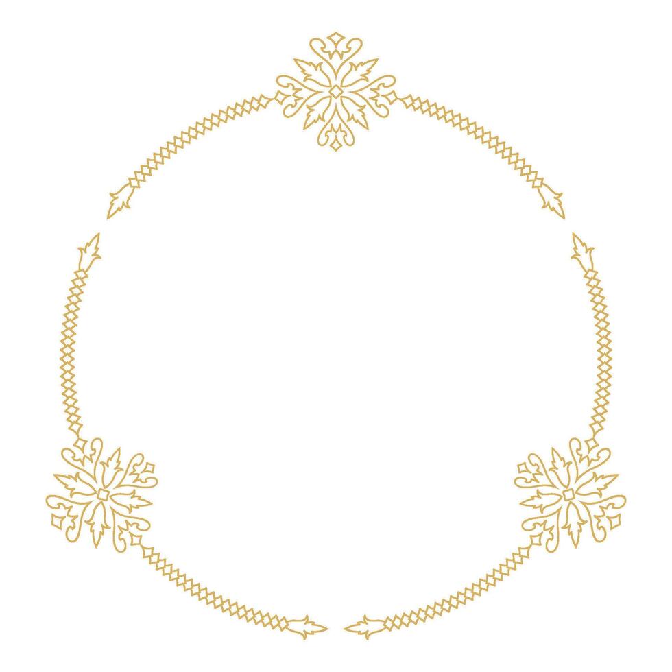 Vintage Calligraphy Frame with Ornamental Decorative Abstract Flourish. vector
