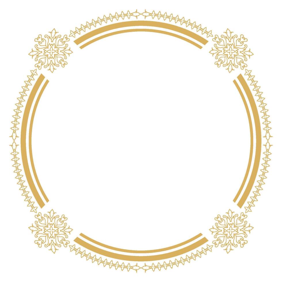 Vintage Element and Ornamental Style Frame with Elegant Design. vector