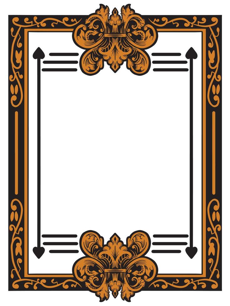 Prestige Ornamental Frame for Premium Designs vector