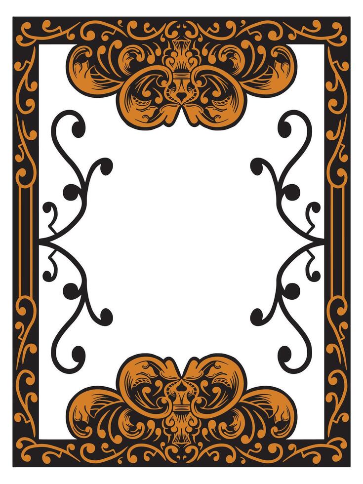 Elegant Ornamental Frame for Anniversary Cards vector