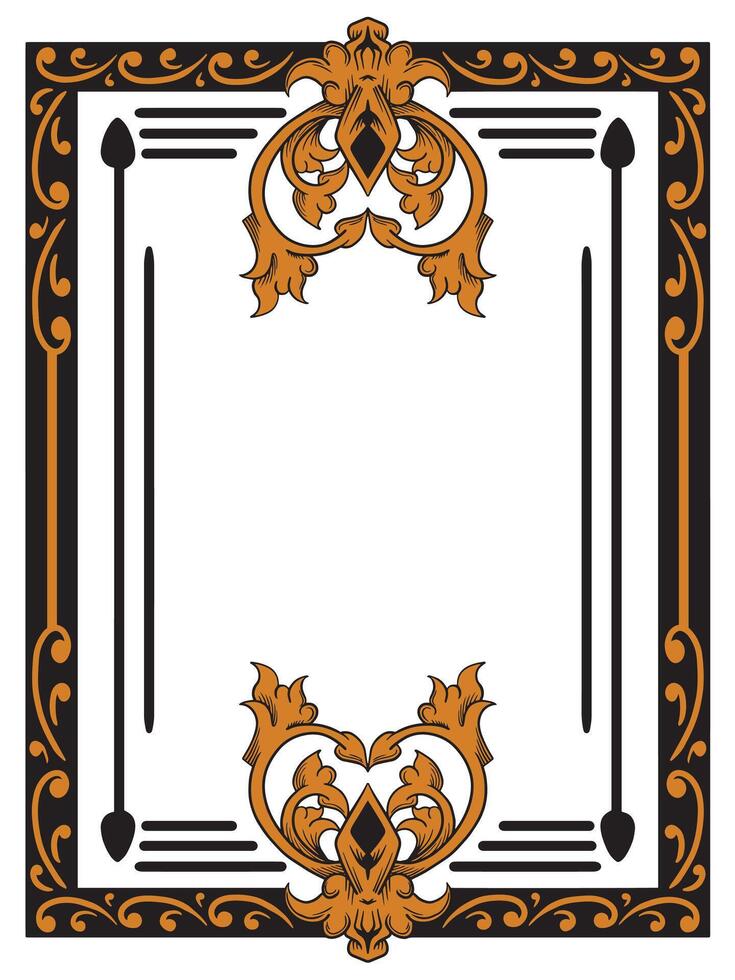 Exclusive Ornate Frame for Premium Invitations vector