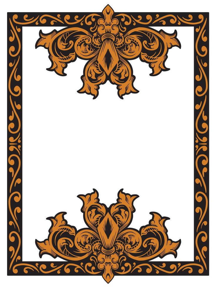 Stylish Ornamental Border for Elite Branding vector