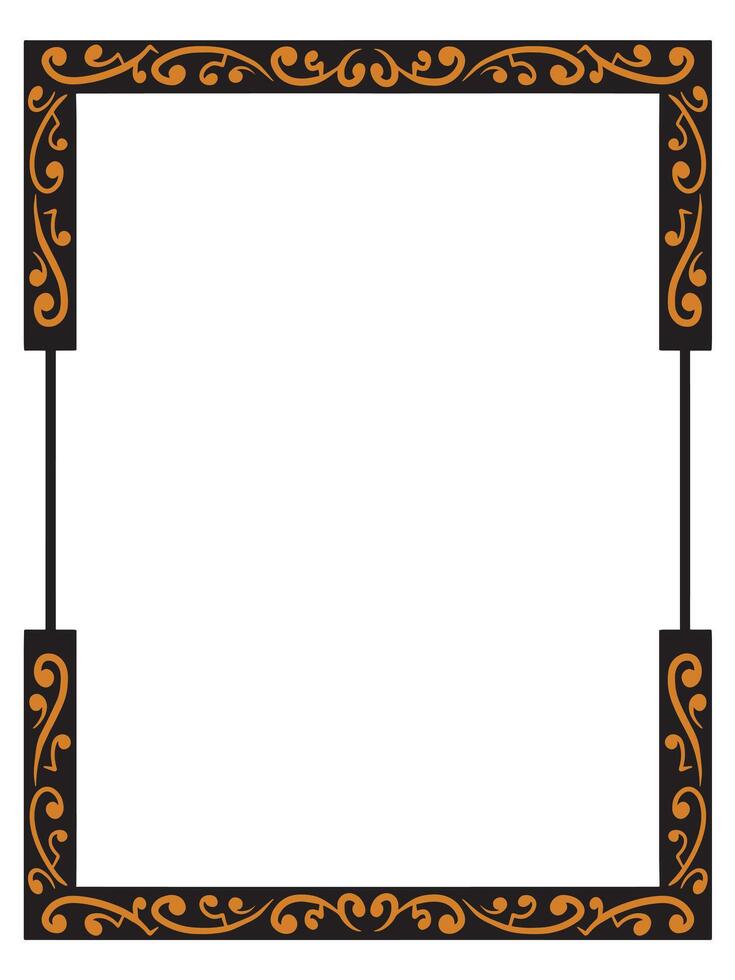 Classic Vintage Ornamental Frame for Grand Celebrations vector