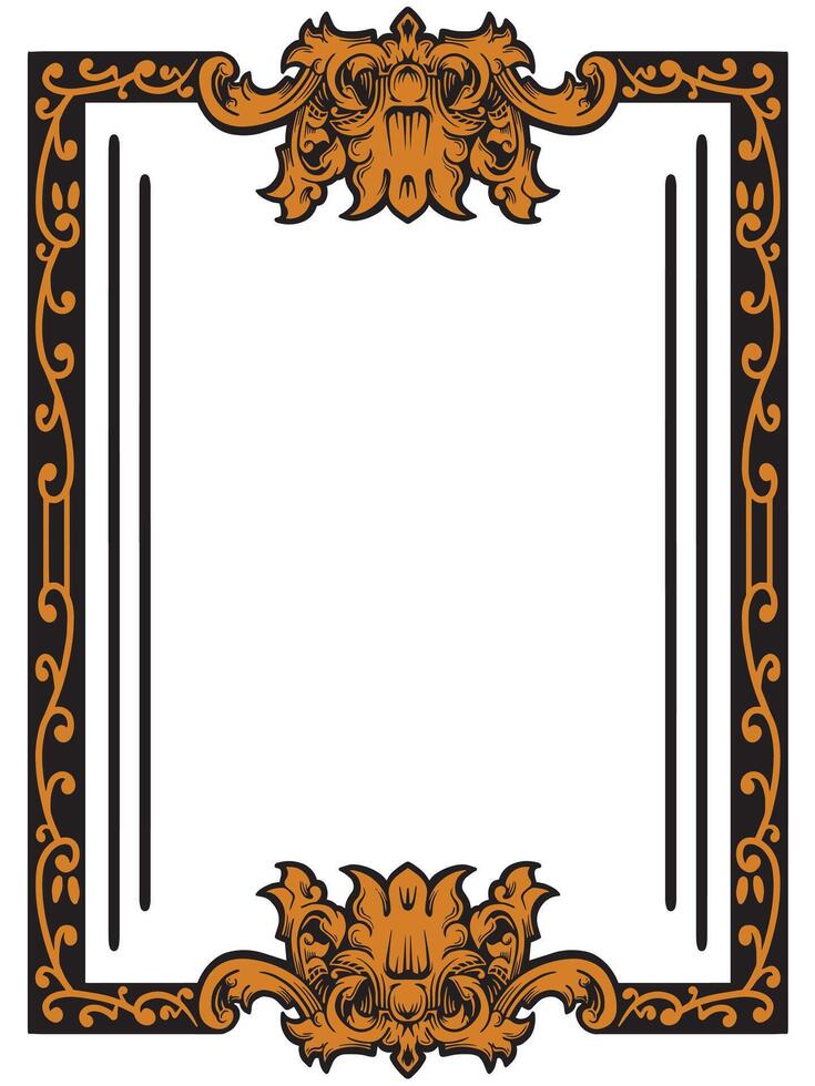 Classic Ornamental Border for Luxury Certificates vector