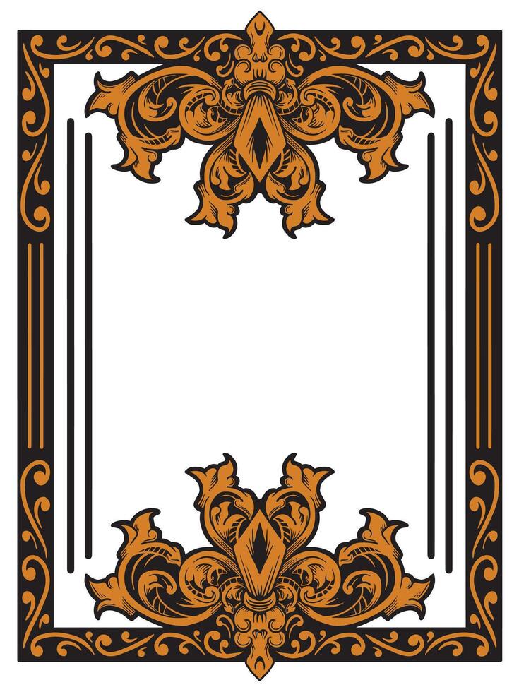 Decorative Ornamental Frame for Luxury Announcements vector