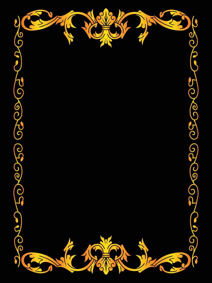 Decorative Ornate Frame for Romantic Wedding Cards vector