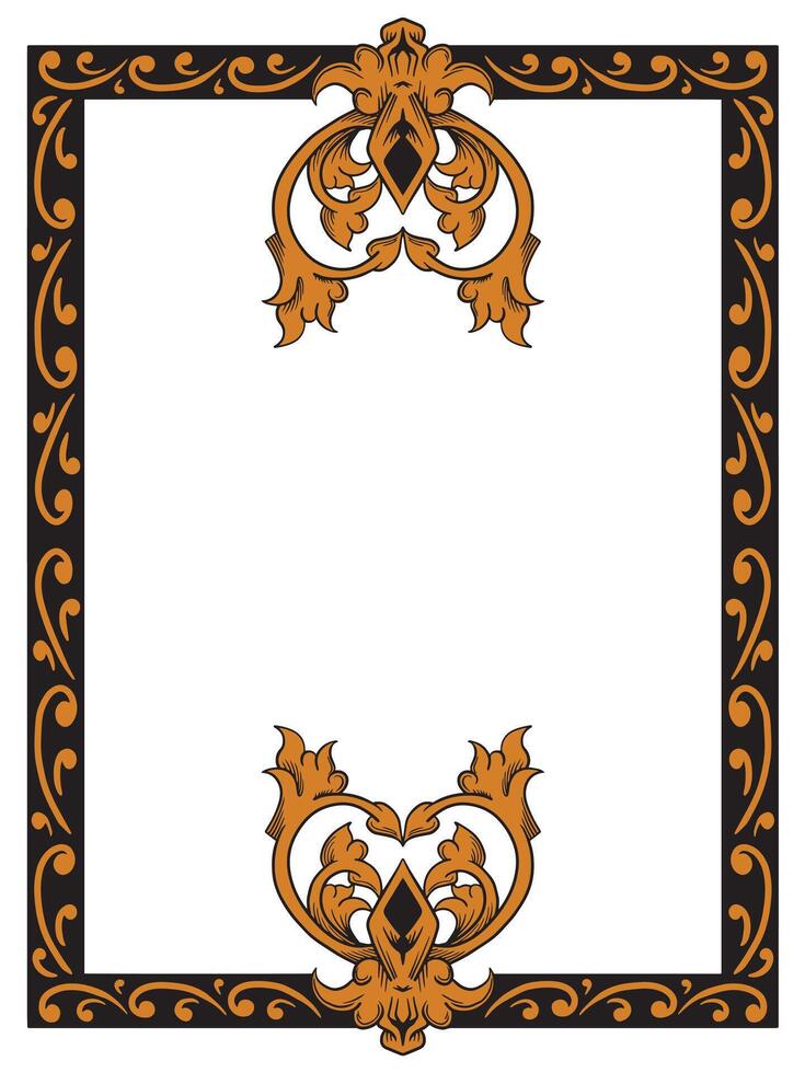 Stylish Ornamental Frame for Modern Graphic Design vector