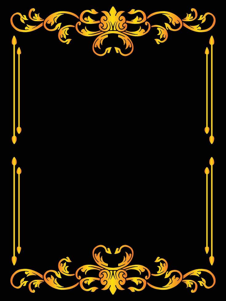Ornate Decorative Border for Luxury Events vector